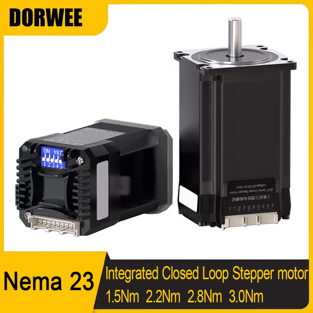 Nema 23 Closed Loop Stepper Motor Driver Kit - クローズドループ一体型ステッピングモーター（ドライバー付き）Nema17 42mm Nema23 57mm イージーサーボモーターDC 2相ステップモータードライバーキット
