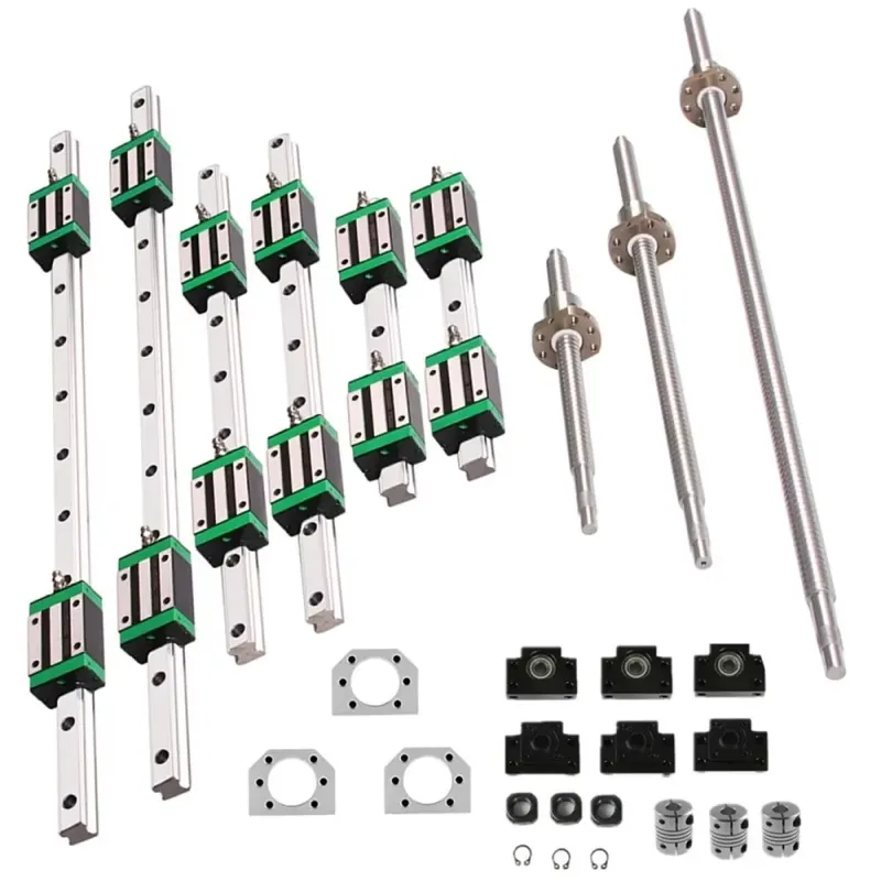 Hgr20 Linear Guide Rail Ballscrew Set - 6セット HGR20 リニアガイドレール 400 700 1000mm