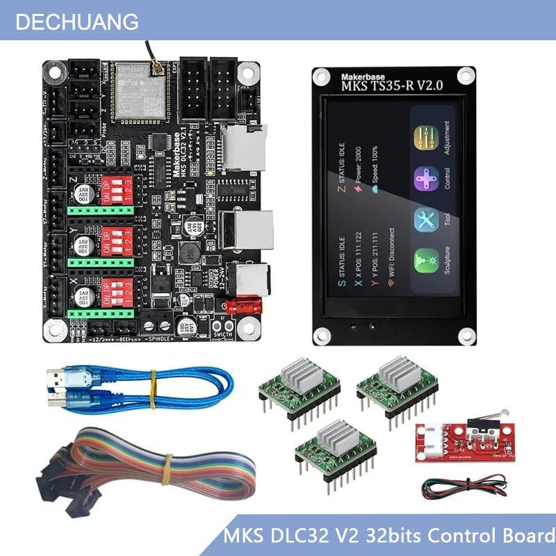 Grbl 32 Bit Control Board Offline Display - MKS DLC32 V2 GRBL オフライン Wifi