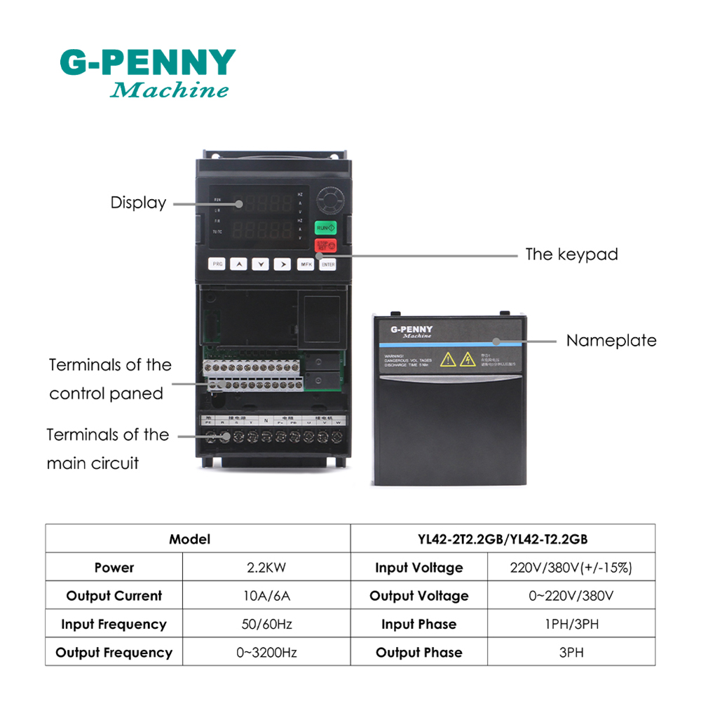 G-PENNY 2.2kW ER20 水冷スピンドルキット、 - 2.2Kw Water Cooled Spindle Kit Vfd のレビューと価格